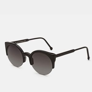Retro Super Future Lucia Black Sunglasses